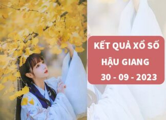 Thống kê kết quả xổ số Hậu Giang ngày 30/9/2023 thứ 7