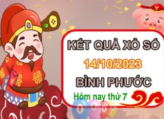Thống kê XSBP 14/10/2023 chốt bạch thủ Bình Phước thứ 7