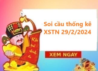 Thống kê thống kê XSTN 29/2/2024