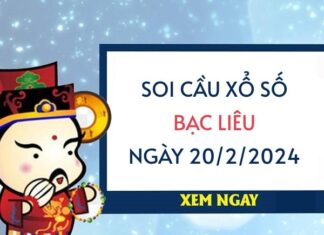 Thống kê xổ số Bạc Liêu ngày 20/2/2024 thứ 3 hôm nay