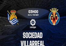 Soi kèo Châu Á Real Sociedad vs Villarreal (3h00 ngày 24/2)