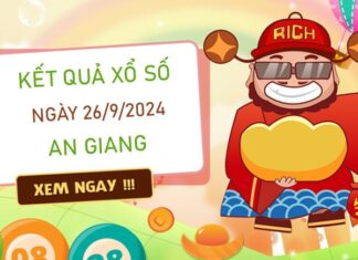 Thống kê XSAG 26/9/2024 nhận định bạch thủ An Giang