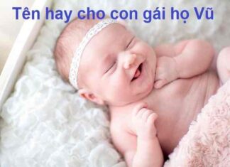 đặt tên con gái họ VŨ